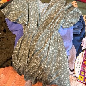 Green Polka Dot Dress